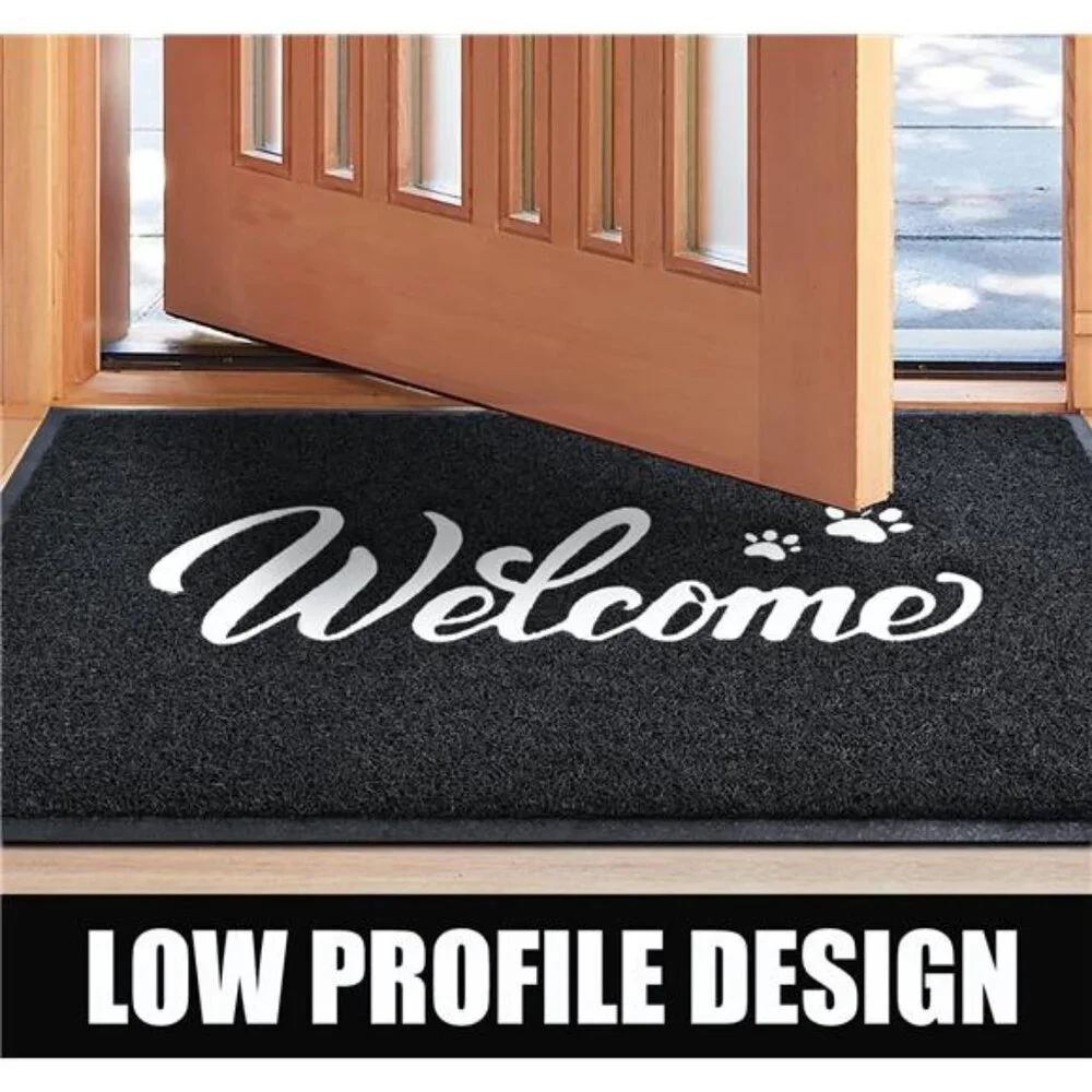 Door Mat Welcome,Outdoor/Indoor Heavy Duty NonSlip Doormat for FrontDoor Entance